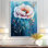 Radiance sous l'eau, pivoines aquatiques modernes II - pivoine, art mural