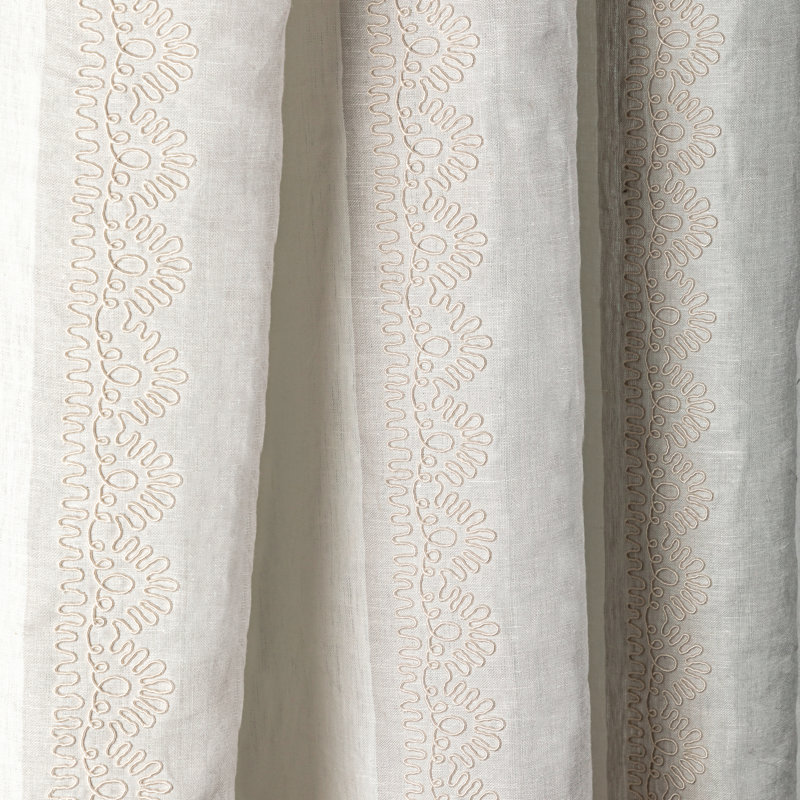 Summerland Banner Sheer Fabric, Quartz
