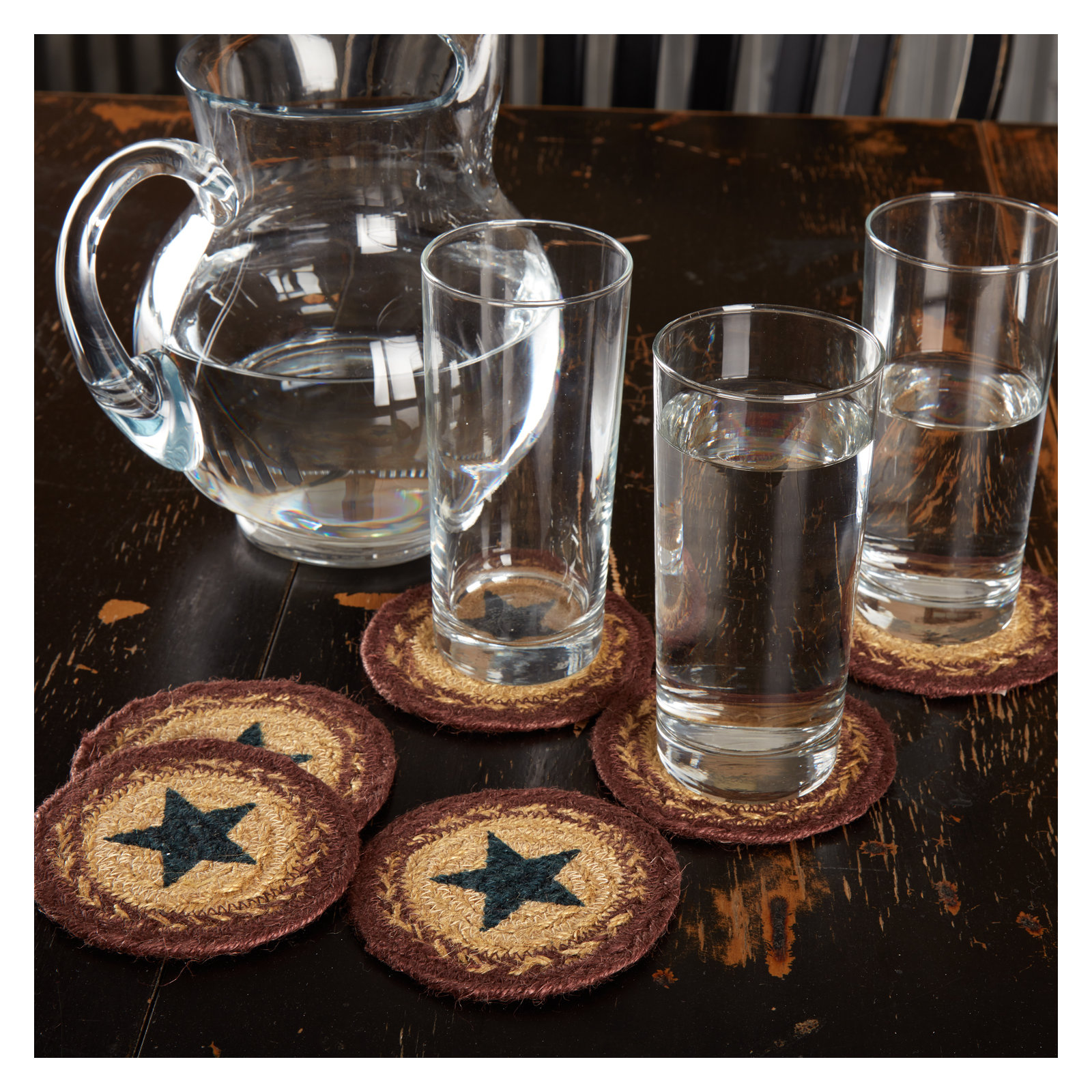 Brunswick Americana Tabletop & Kitchen Stencil Star Coaster