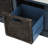 Rustic Storage Bench With 3 Removable Classic Rattan Basket , Entryway Bench With Removable Cushion (Antique Navy)