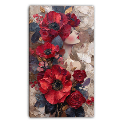 Art mural sur toile tendue Crimson Petal