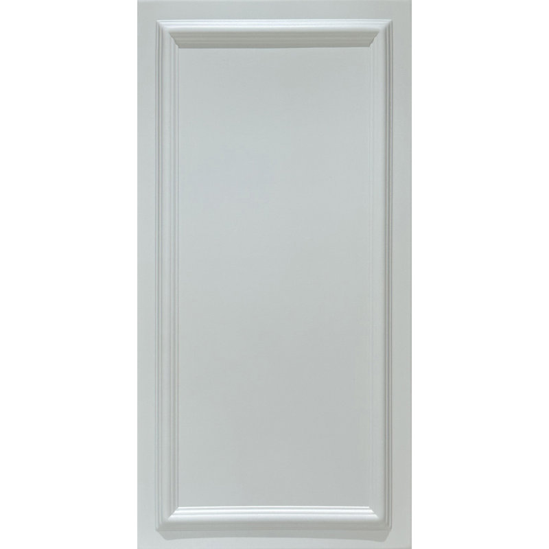 Grand panneau - tuile de plafond en mousse à coller 1,6 pi x 3,2 pi, Héron blanc