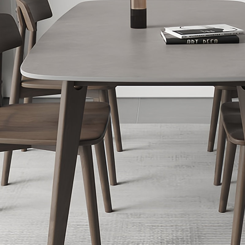 Modern minimalist dining table, 29.53 x 62.99"L x 35.43"W