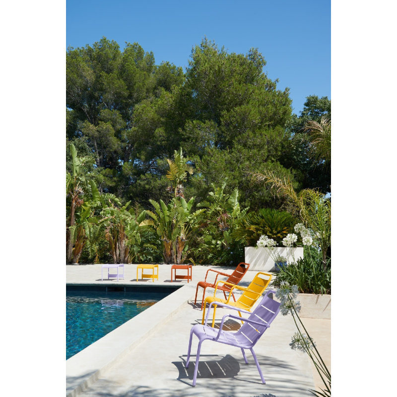 Luxembourg Outdoor Side Table, Cotton