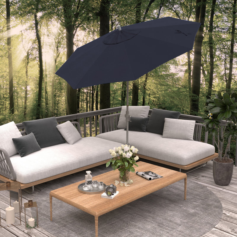 Parasol de marché 108 po Berberia, Spectre indigo Sunbrella®