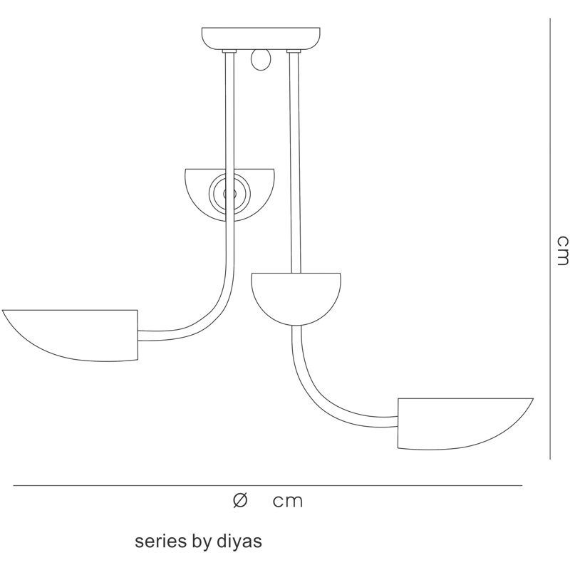 Aaryn-Paul Glass Semi Flush Mount, 4 Light