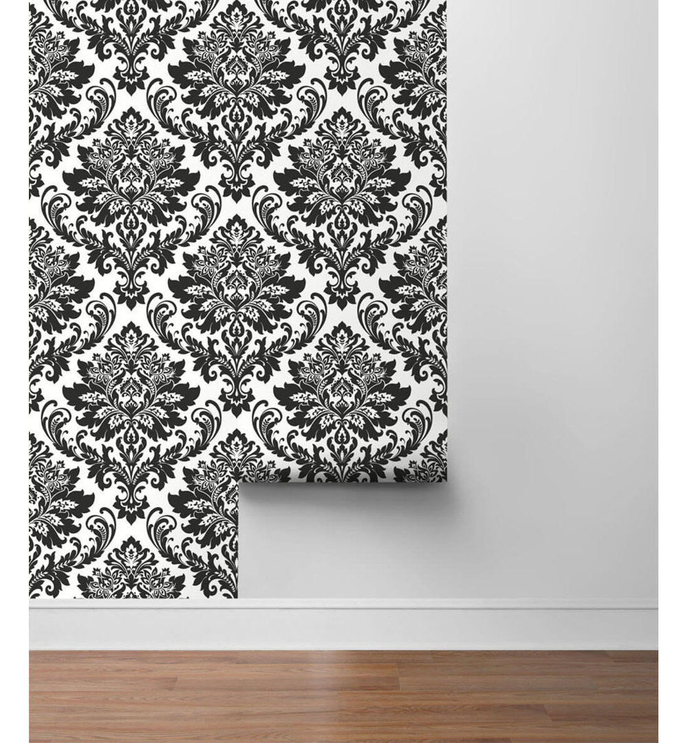 Richmond Valley Peel & Stick Damask Roll Alcott Hill®