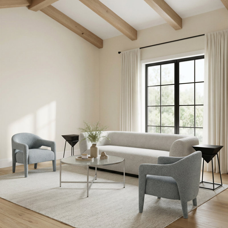 Table basse Vetro - argent