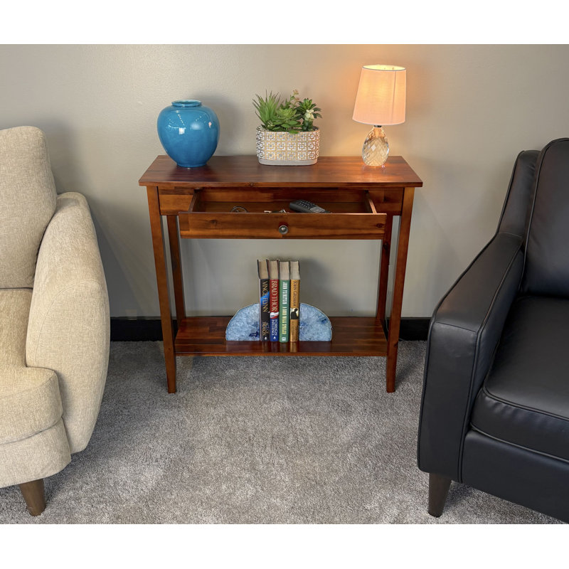 Hosteen 32'' Solid Wood Console Table, Mahogany