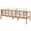 Ensemble de conversation d'extérieur 5 places en bois d'acacia