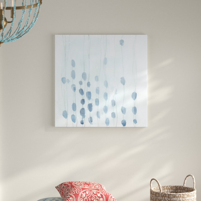 Indigo Threads II by June Erica Vess - Wrapped Canvas Painting, 76cm H x 76cm W