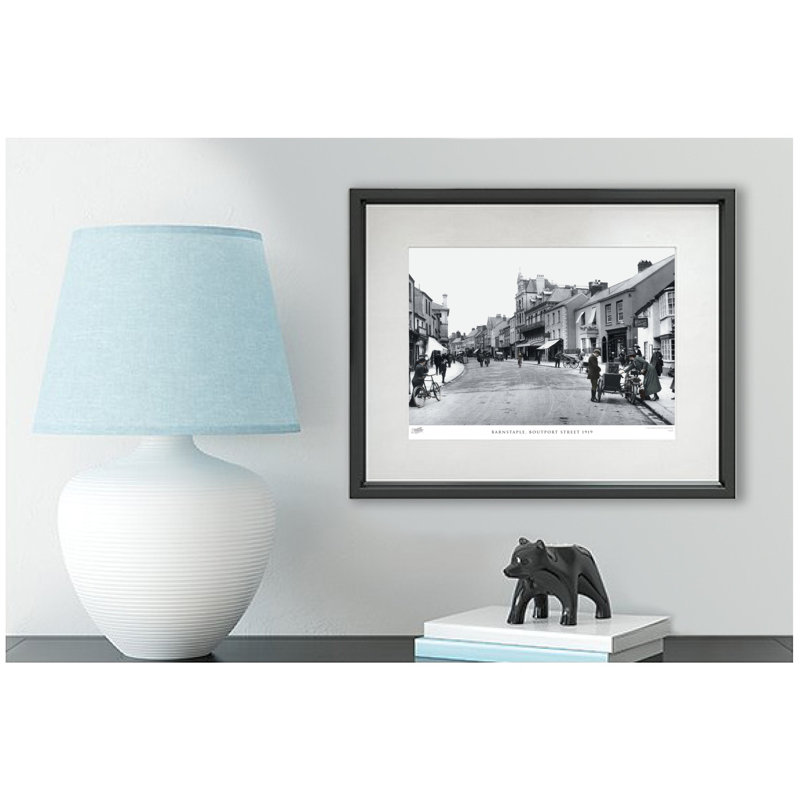 Barnstaple, Boutport Street 1919 - Single Picture Frame Print, Black/White, 45cm H x 60cm W x 2.3cm D