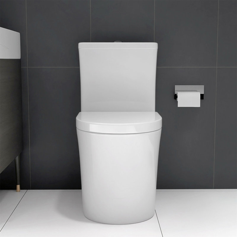 Small Compact One Piece Toilet Dual Flush,23 Inch Short Depth For Tiny Bathroom