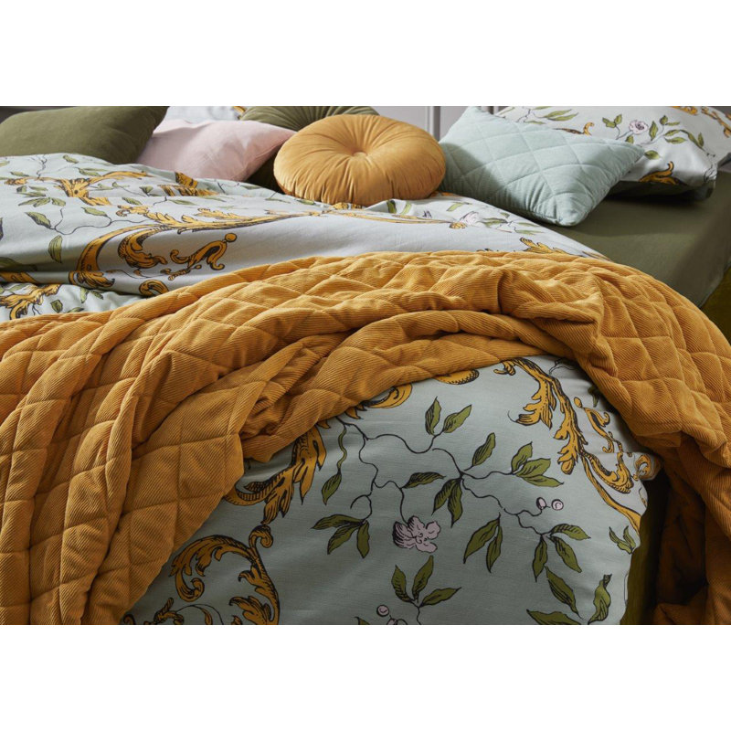 Billie Polyester Bedspread, W220 x L265cm, Frosty Mint