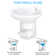 Yescom 0 Gallons GPF Round Chair Height Floor Mounted Bidet Toilet (Seat Included)
