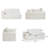Arub Modern Modular Cloud Plush Corduroy Fabric Left-Arm Compression Sofa ,No Assembly Required-2136974037