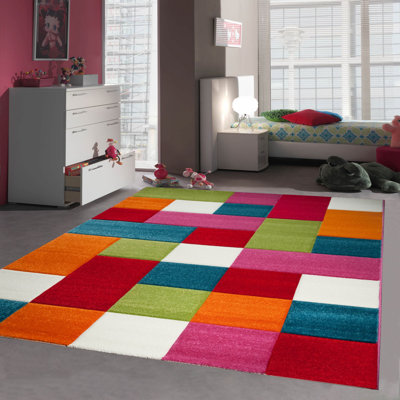 Mayson Chequered Area Rug