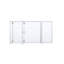 Armoire à pharmacie encastrée ou à fixation murale pour salle de bain l 56 po x H 30 pi avec tablettes réglables en verre-1315684419