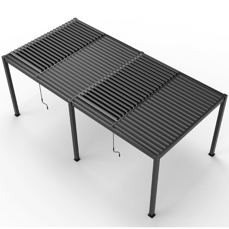 Cadre et persiennes en aluminium 10 x 19 pi Pergola Louver