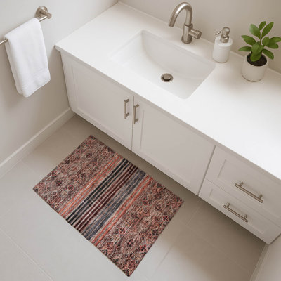 Premium Machine Washable Marasco AMF1641 Stripes Rug