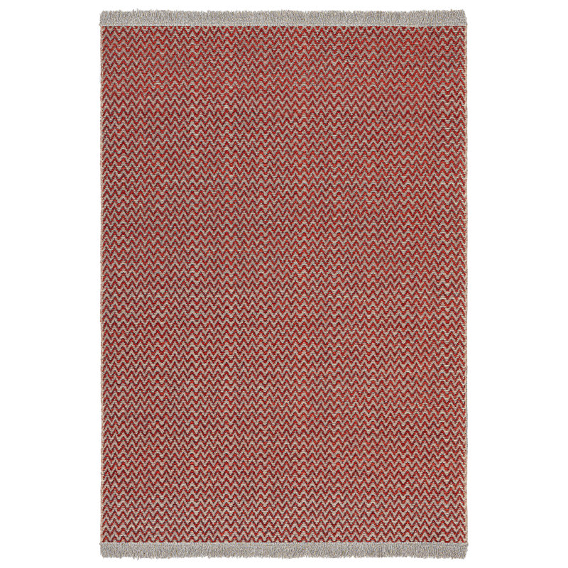 Tapis rouge en jute / sisal Marqies, Rectangle 5 pi 3 po x 7 pi 7 po