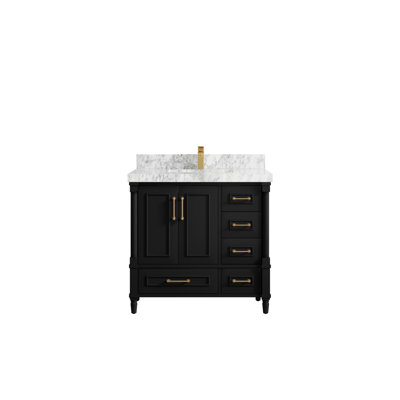36'' Single Bathroom Vanity with Quartz Top