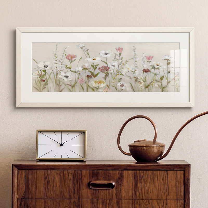 Peinture sur papier encadrée