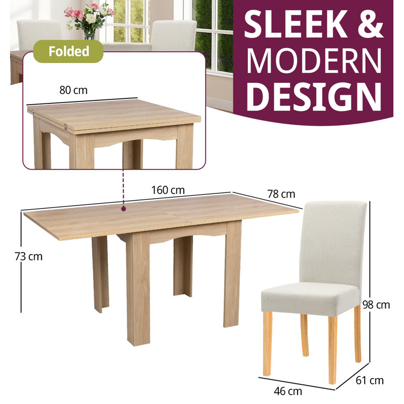 Ludden 4 - Person Dining Set, Beige