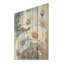Fleurs de pavot bleu pâle et blanc - coquelicots, art sur bois de pin naturel-1938707610