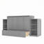 Lit escamotable double avec rangement spacieux, idéal pour les chambres d'amis et les chambres compactes-632003713
