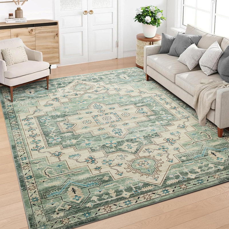 Antique Ember Cashmere Shag Area Rug, Rectangle 160 x 230 cm