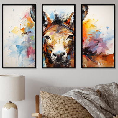 Abstract Donkey Reverie - Donkey Wall Art