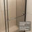 Walk-In Shower Screen 72 In.H X 30 - 60 In.W, 1/4" Thick Glass, Stainless Steel Handle, Black Supporting Bar, Door, Dual Usage, Solid And Stable, Leak- In.W Glass 1/4 Inch Tempered Handle & Dual