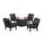 Oxford 5 Piece Multiple Chairs Seating Group with Cushions-88752649-127280780
