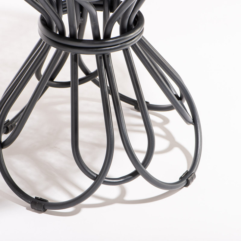 AL FRESCO SIDE TABLE - ANTIQUE WHITE, Black