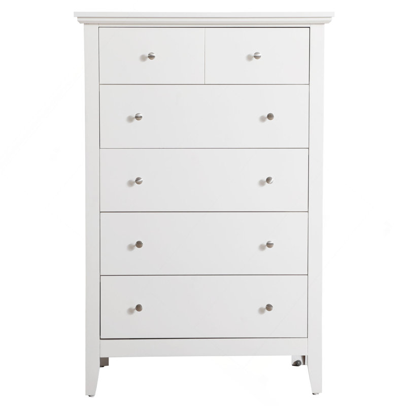 Commode de rangement verticale à 6 tiroirs pour une organisation moderne, Blanc