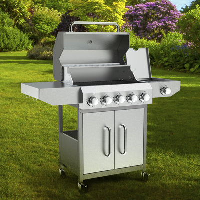 Stainless Steel Grill - Pro-Style Power & 647 sq in for Serious Grilling & Entertaining