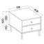 51.8cm W Manufactured Wood Bedside Table