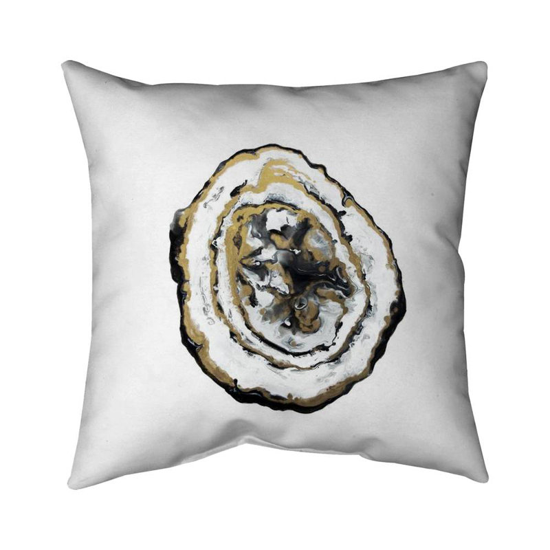 Golden geode - 20"x20" Throw pillow cover - Poly twill - Print on demand, 20" x 20", Pillow Cover Only - No Insert