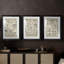 ABSTRACT Series CMV III - Impression encadrée sur mesure de qualité supérieure - 3 pièces-831867542-831867543