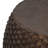 Faux Rattan Side Table For Both Indoor And Outdoor Use, Handmade Mgo, Brown