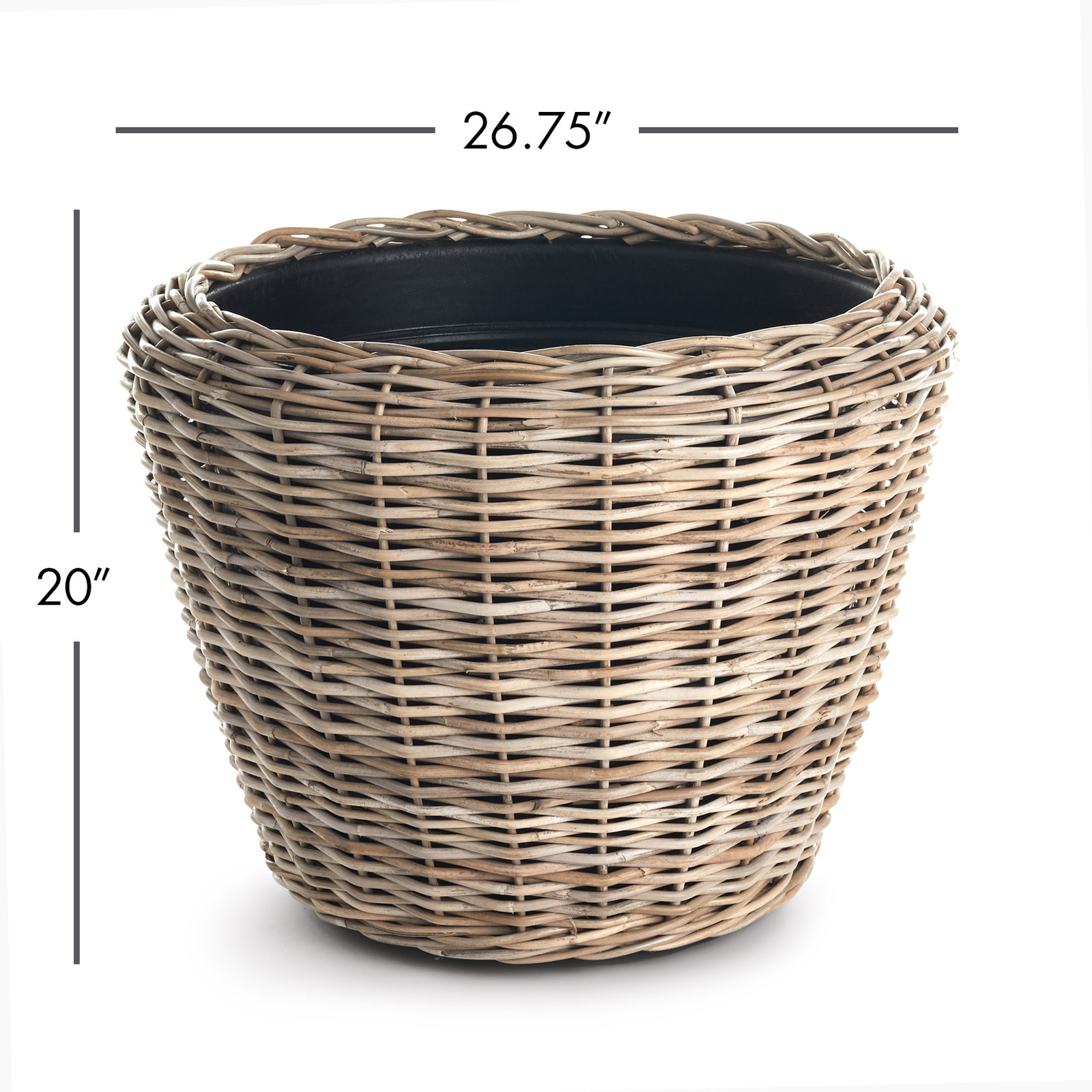 Sedona Pot Planter, 20" H x 26.75" W x 26.75" D