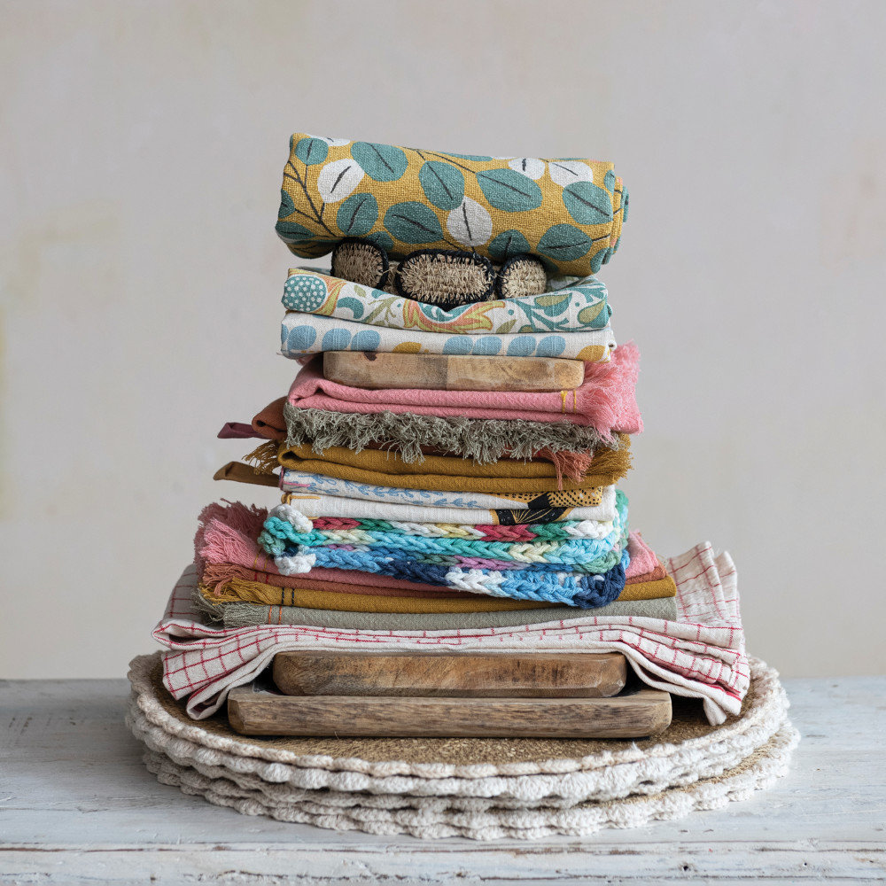 4-Pc Cotton Tea Towel Set