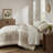 Mesa Cotton Jacquard Waffle Ultra-Soft 3PCS Comforter Set-114381488-114381484
