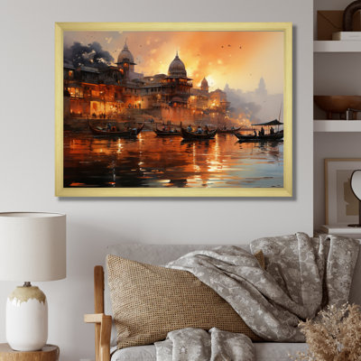 Indian Art Sunset At - Indian Art Wall Art