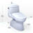 WASHLET 1.28 GPF S7A Elongated Floor Mounted One-Piece Toilet (Seat Included)