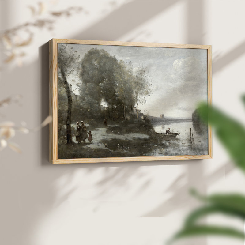Paysages rétro-Cccxci-reproduction encadrée, Naturel, H 22 po x l 28 po