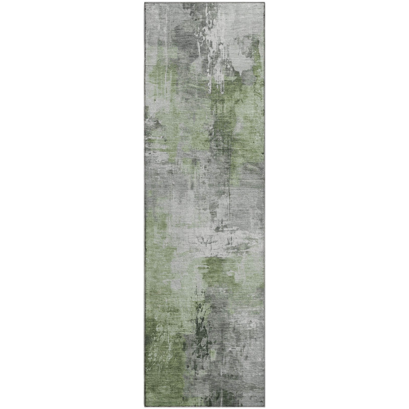 Premium Machine Washable Garett AMF1671 Abstract Rug, Runner 2'3" x 7'6"