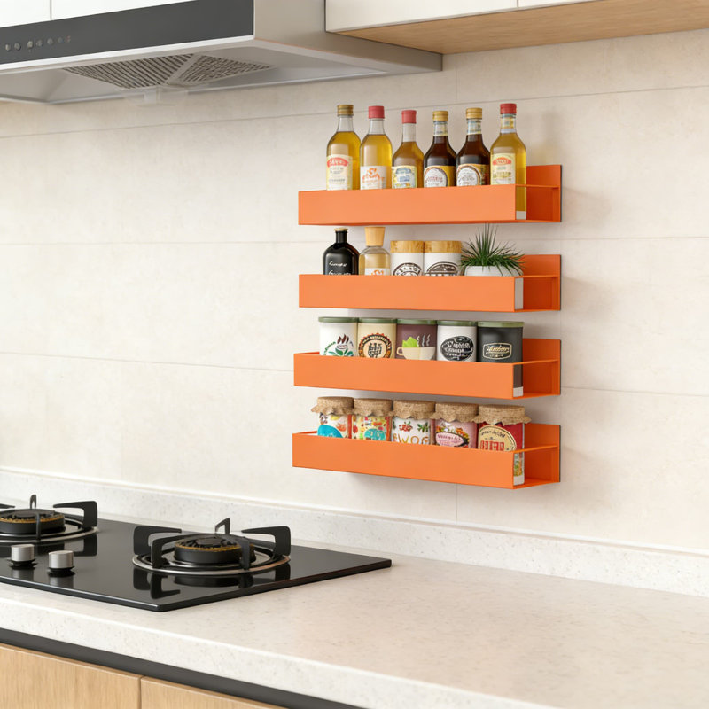 Étagère magnétique à épices pour réfrigérateur et four, solution de rangement robuste pour la cuisine