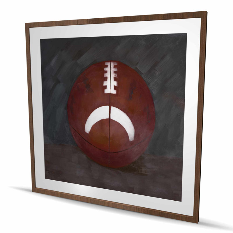 «Football Ball - Man Cave», reproduction matte encadrée | Décoration intérieure